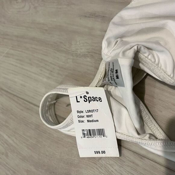 Anthropologie x L*Space Romi Lace-Up Bikini Top size M - Picture 5 of 7